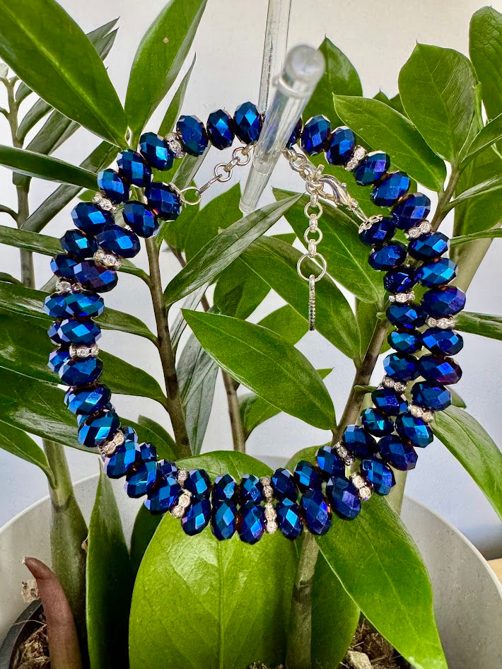 Blue Wrap Braceletor Choker