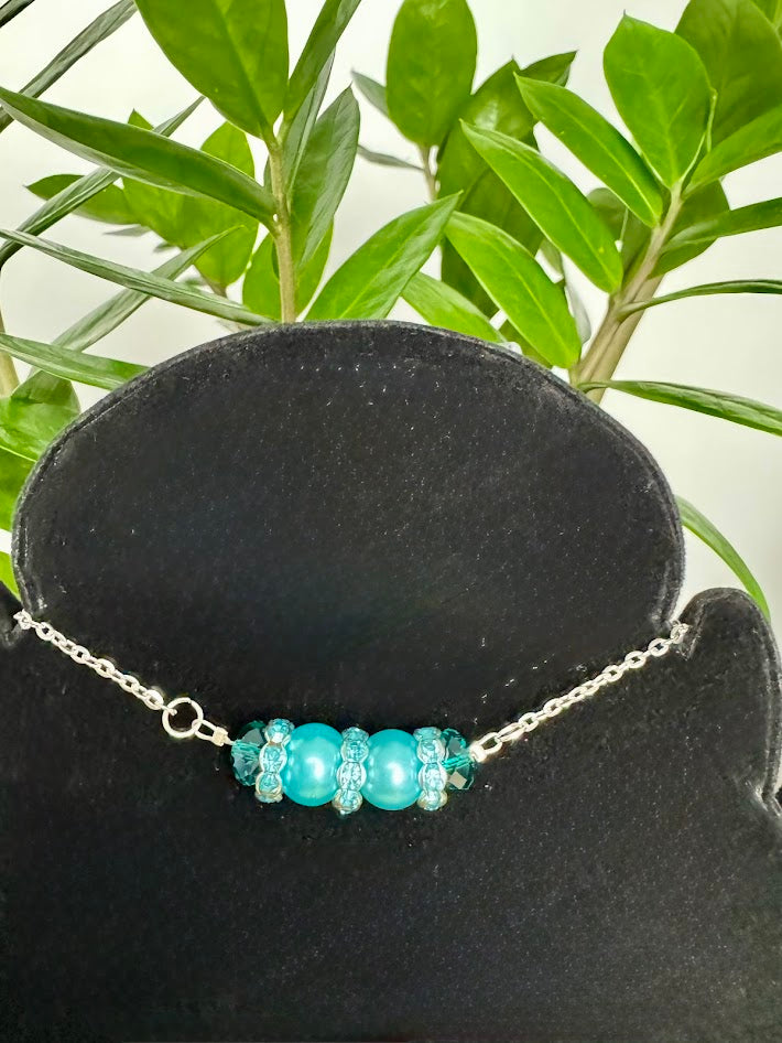 Blue Pearl Necklace