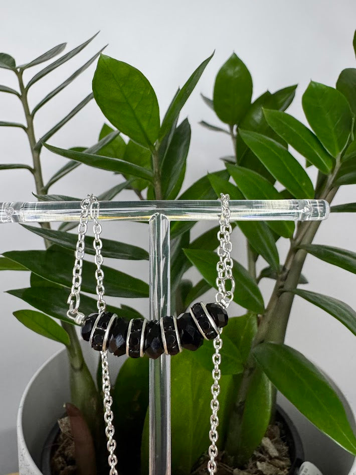 Black and Silver Necklace