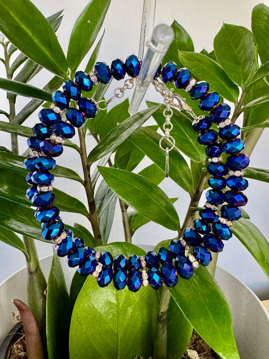 Blue Wrap Braceletor Choker