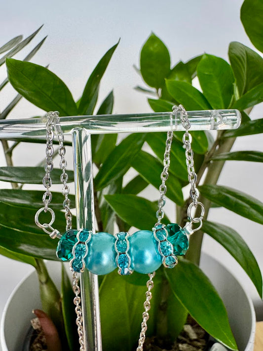 Blue Pearl Necklace