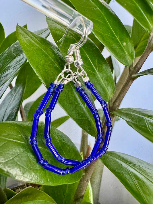 Blue Tube Oval Hoop