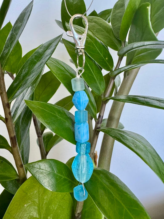 Blue Cube Keychain