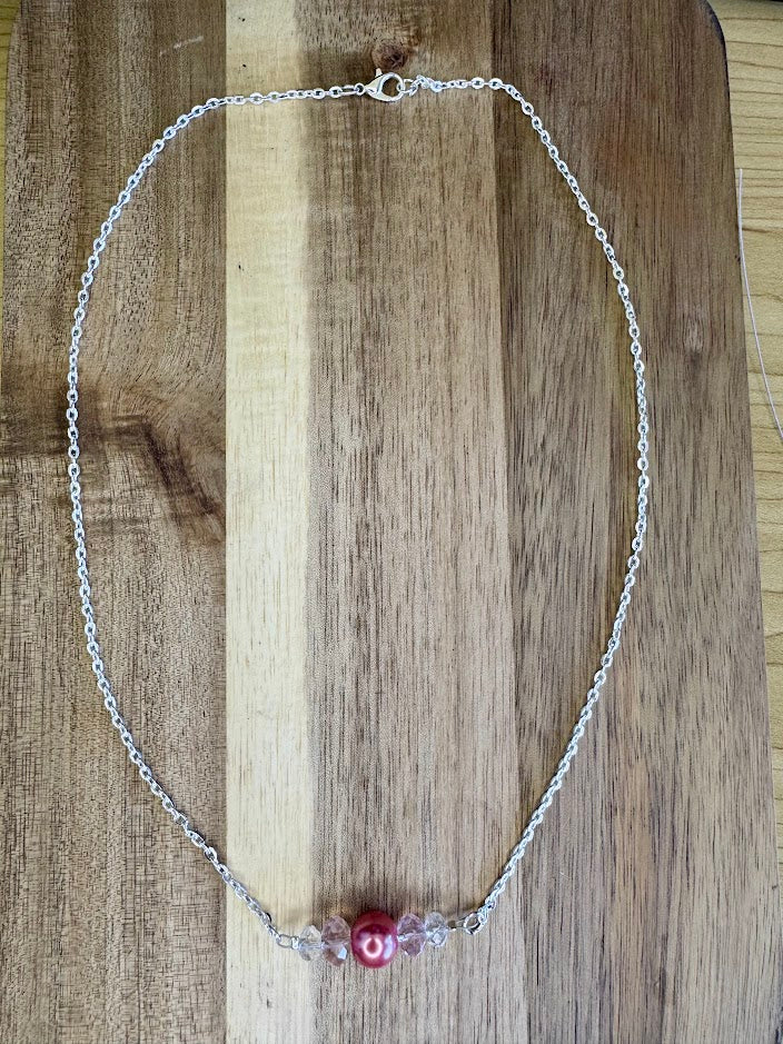 Pink Pearl Necklace
