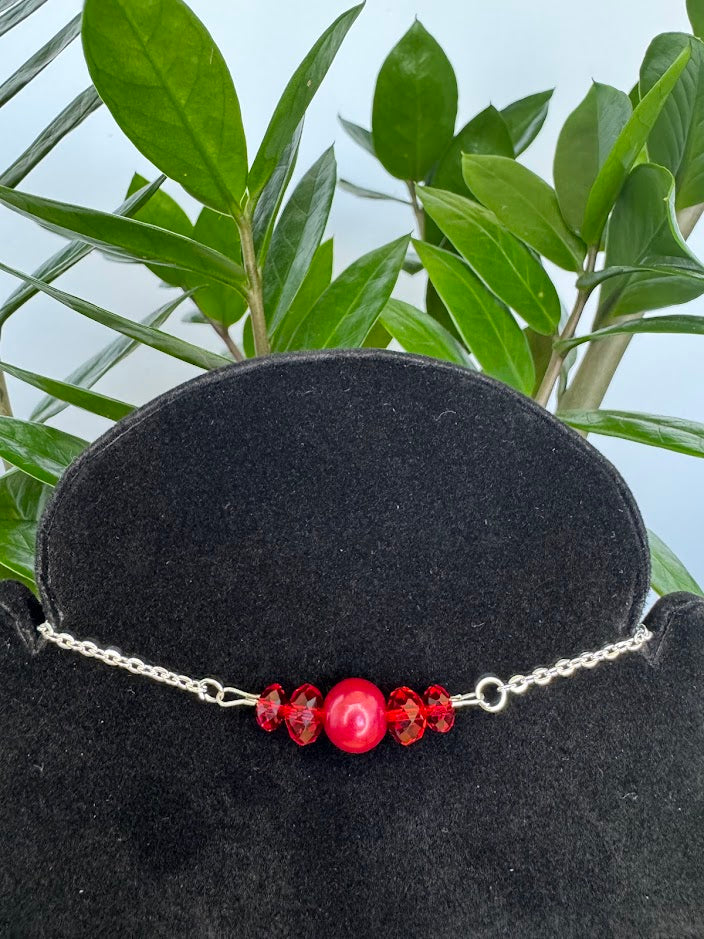 Red Pearl Necklace